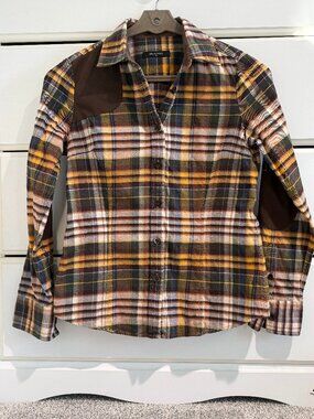 Women's Bean Pole Button Down Flannel Hunting Shirt Small/Medium